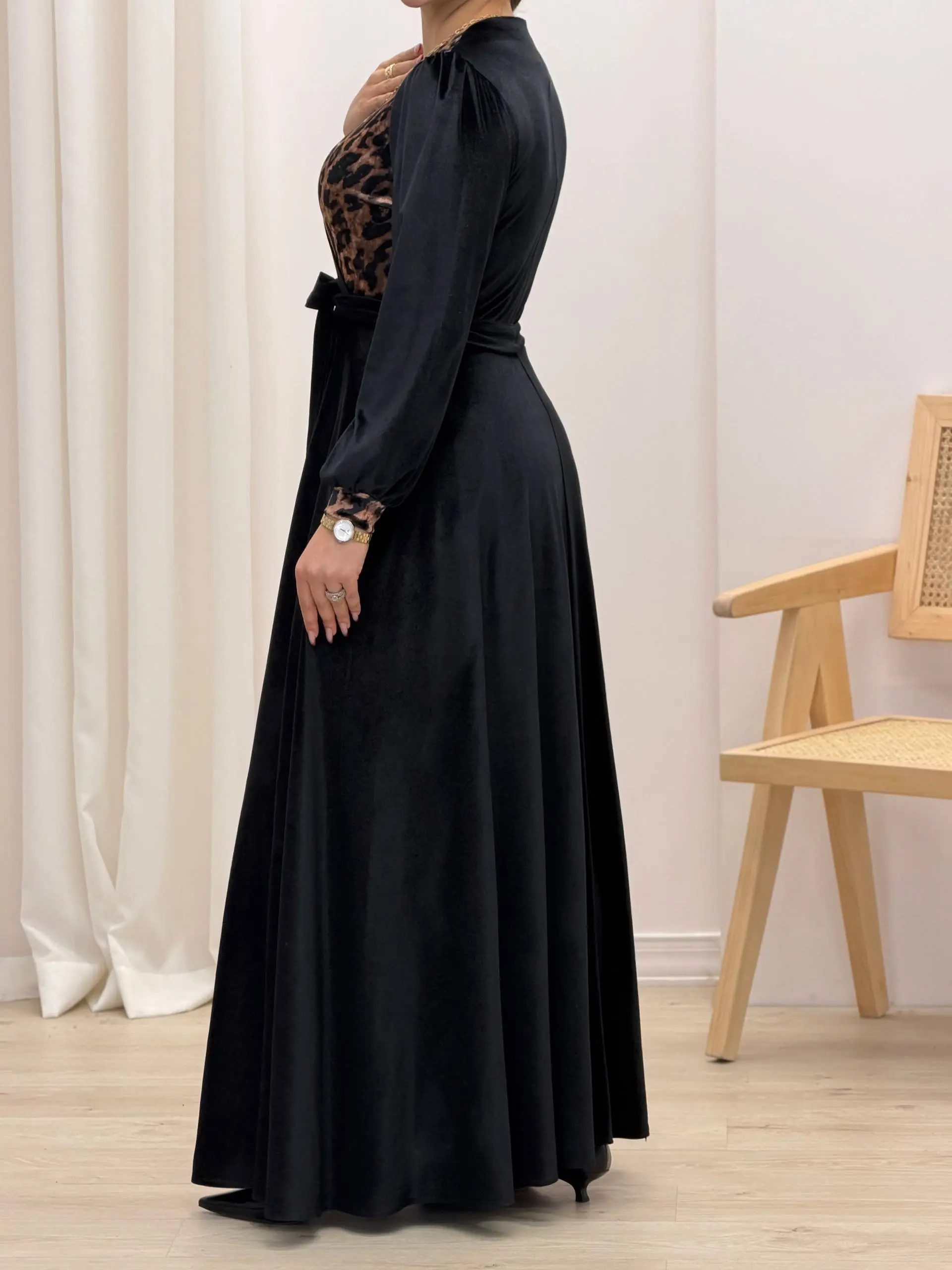 3917-پیراهن مخمل لمیس